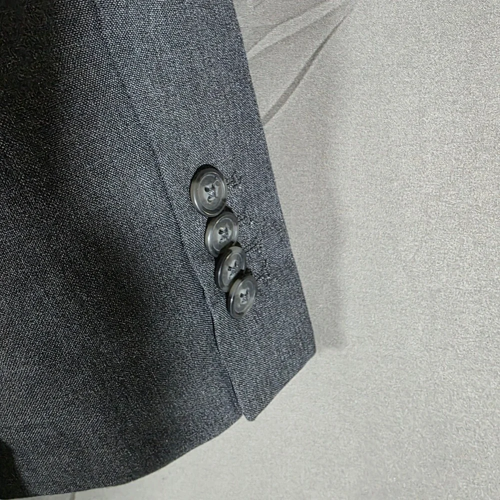 Cat & Jack Boys Grey Suit Jacket Blazer Size 10 Formal Wedding School Recycled